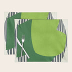 Modern abstract shape N03 Placemat Gallery Image 1