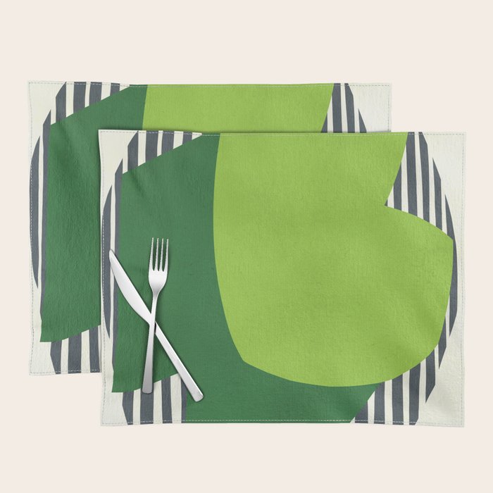 Modern abstract shape N03 Placemat Gallery Image 1