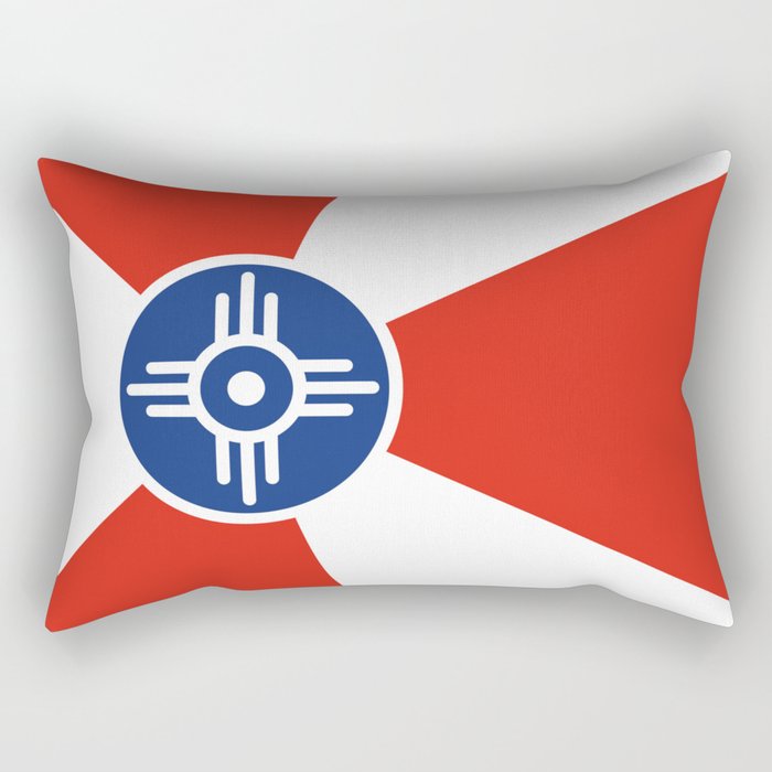 Flag of Wichita, Kansas Rectangular Pillow Gallery Image 2