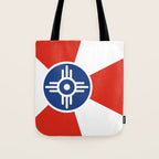 Flag of Wichita, Kansas Tote Bag Gallery Image 1