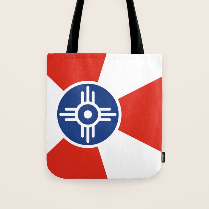 Flag of Wichita, Kansas Tote Bag Gallery Image 1