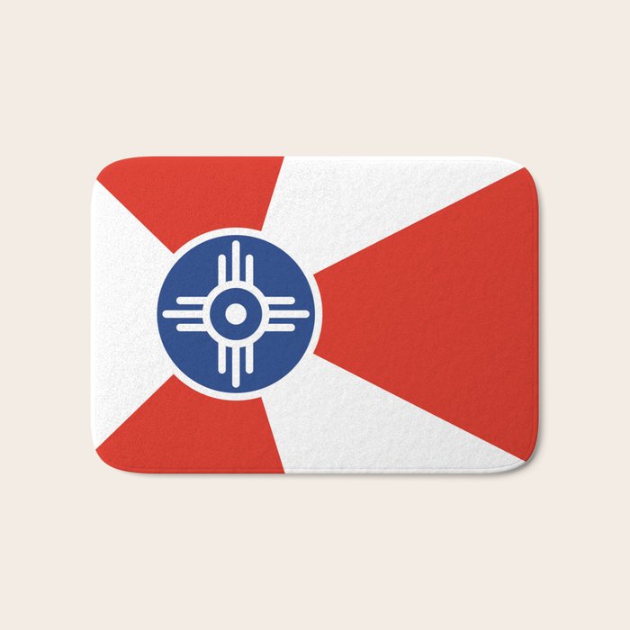 Flag of Wichita, Kansas Bath Mat Gallery Image 1