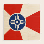 Flag of Wichita, Kansas Wood Wall Art Gallery Image 1