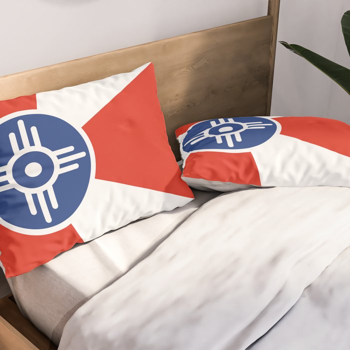Flag of Wichita, Kansas Pillow Sham Gallery Image 2