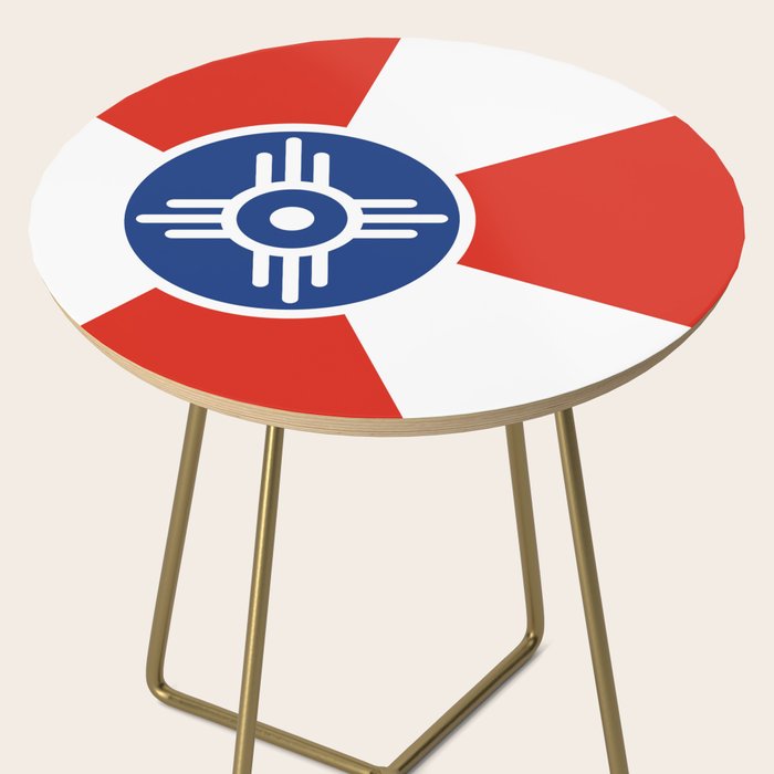 Flag of Wichita, Kansas Side Table Gallery Image 2