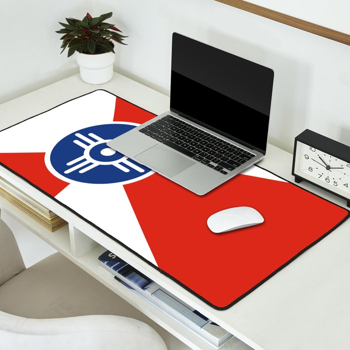 Flag of Wichita, Kansas Desk Mat Gallery Image 2