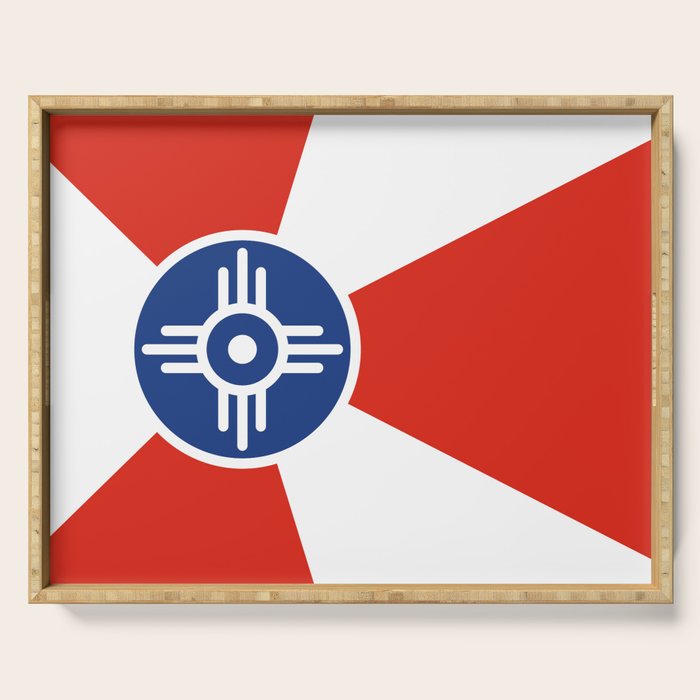 Flag of Wichita, Kansas Serving Tray Gallery Image 1