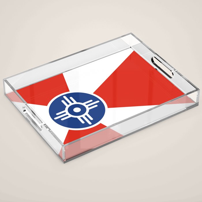 Flag of Wichita, Kansas Acrylic Tray Gallery Image 1