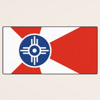 Flag of Wichita, Kansas Desk Mat Gallery Image 3