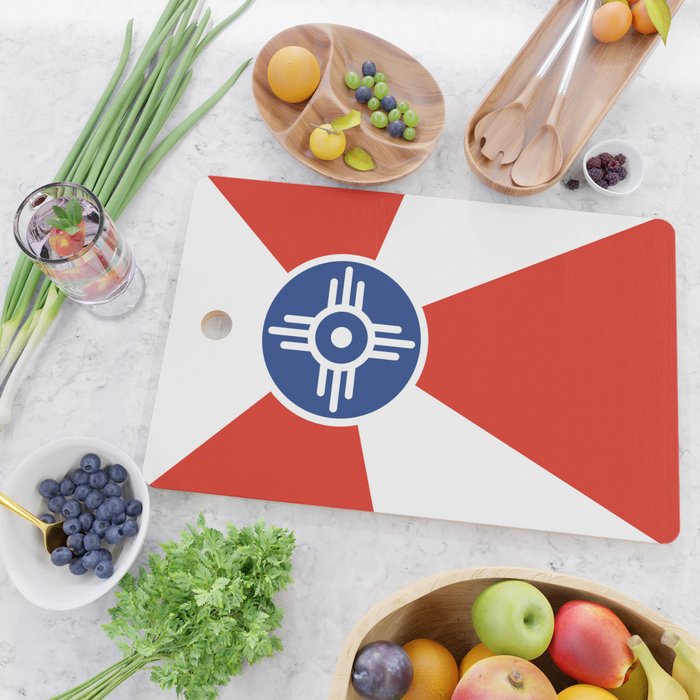 Flag of Wichita, Kansas Cutting Board Gallery Image 2