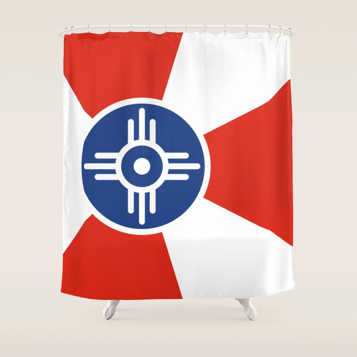 Flag of Wichita, Kansas Shower Curtain Gallery Image 1