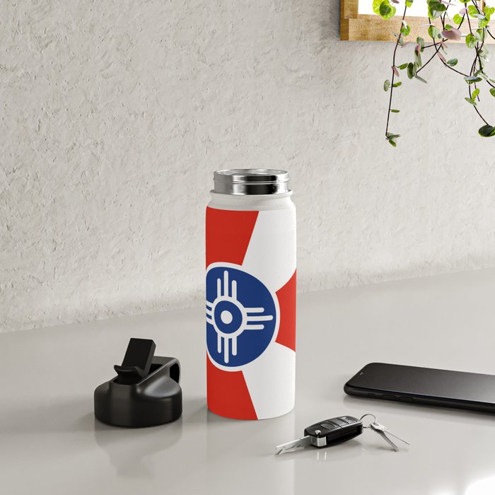 Flag of Wichita, Kansas Water Bottle Gallery Image 4
