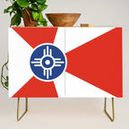 Flag of Wichita, Kansas Credenza Gallery Image 1