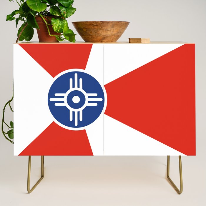 Flag of Wichita, Kansas Credenza Gallery Image 1