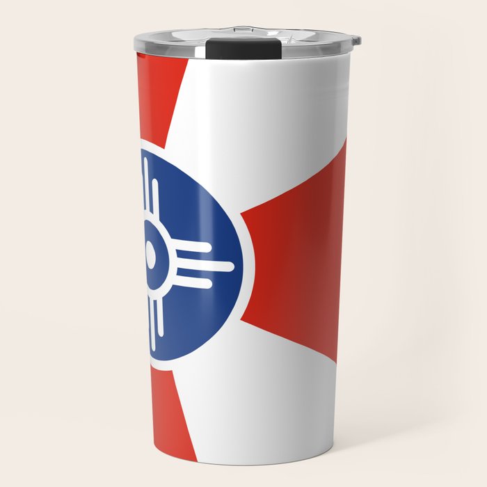 Flag of Wichita, Kansas Travel Mug Gallery Image 1