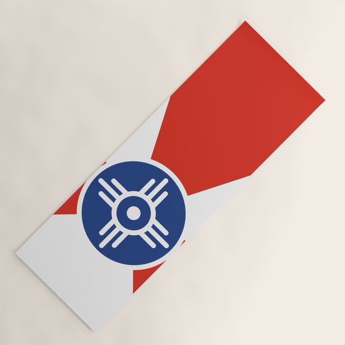 Flag of Wichita, Kansas Yoga Mat Gallery Image 1