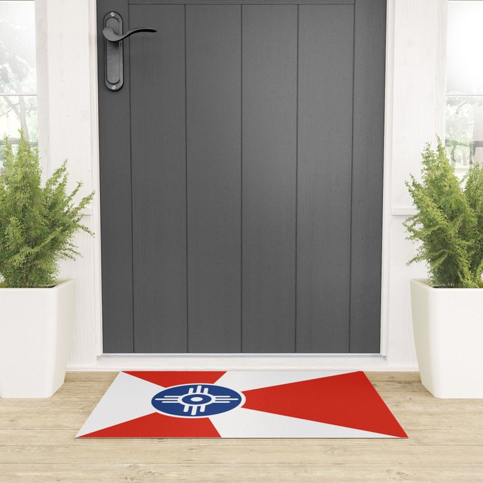 Flag of Wichita, Kansas Welcome Mat Gallery Image 3