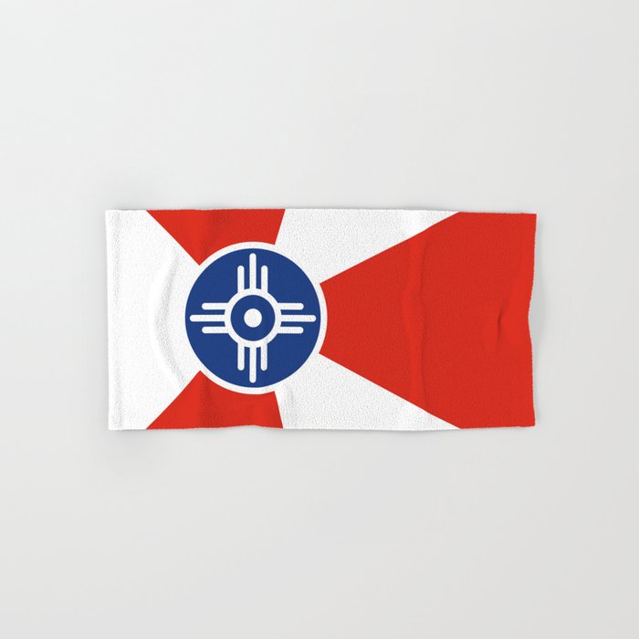 Flag of Wichita, Kansas Bath Towel Gallery Image 1