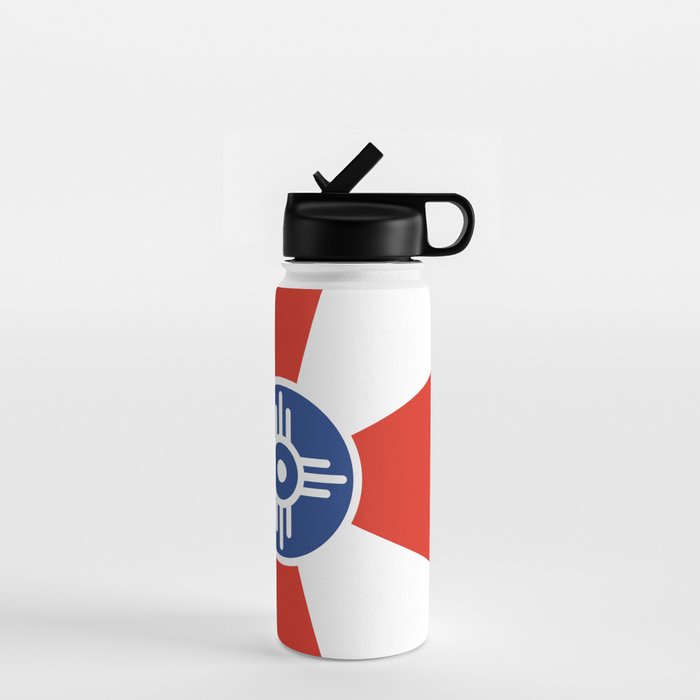 Flag of Wichita, Kansas Water Bottle Gallery Image 1