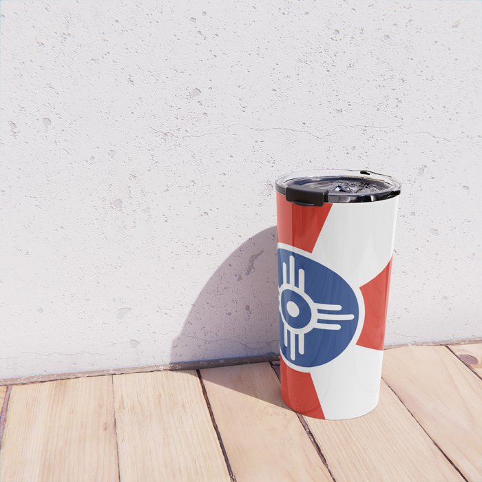 Flag of Wichita, Kansas Travel Mug Gallery Image 4