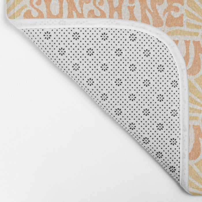 Sunshine - gold and copper Bath Mat Gallery Image 2
