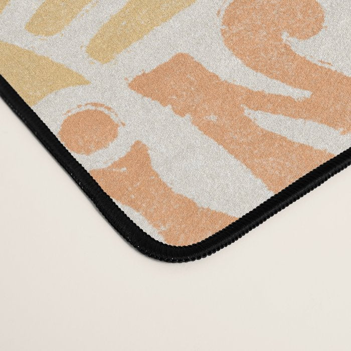 Sunshine - gold and copper Desk Mat Gallery Image 4
