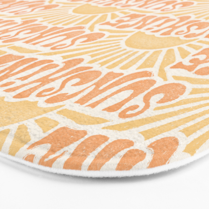 Sunshine - gold and copper Bath Mat Gallery Image 3