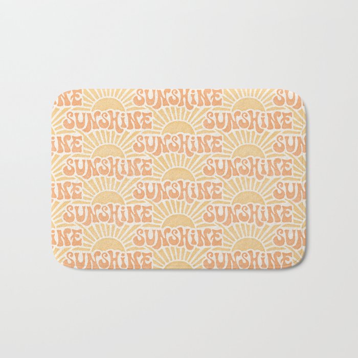 Sunshine - gold and copper Bath Mat Gallery Image 1
