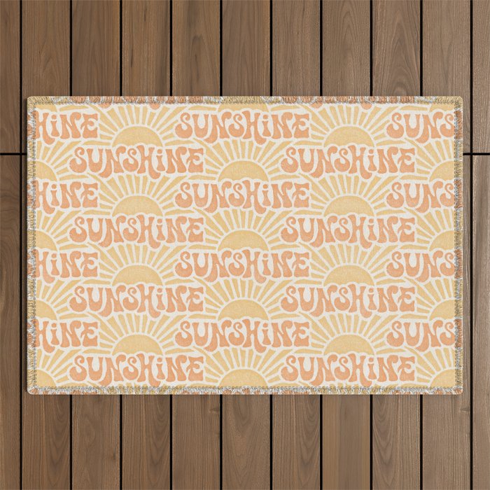 Sunshine - gold and copper Outdoor Rug Gallery Image 1