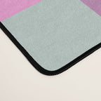 Vibrant Pink and Orange Plaid Abstract Geometric Pattern Desk Mat Gallery Image 4