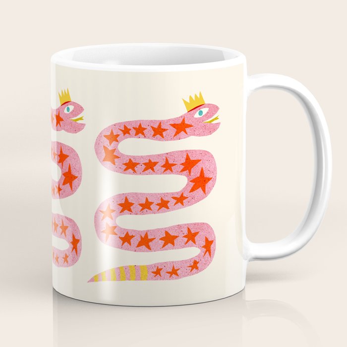 Abstraction_LITTLE_KING_COBRA_SNAKE_CUTE_ADORABLE_POP_ART_0916A Coffee Mug Gallery Image 1