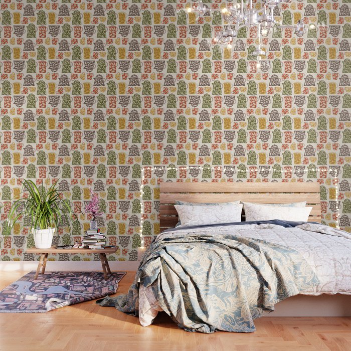 Buongiorno Retro Floral Coffee Wallpaper Gallery Image 1