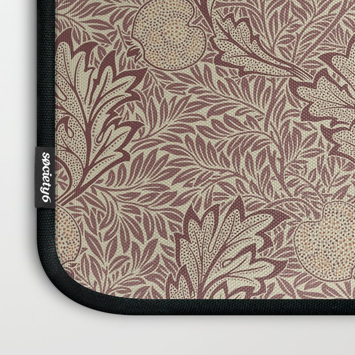 William Morris Vintage Apple Red Gold Laptop Sleeve Gallery Image 3