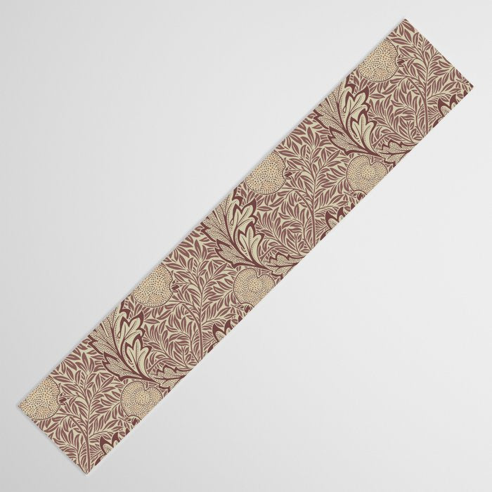 William Morris Vintage Apple Red Gold Table Runner Gallery Image 3