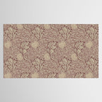 William Morris Vintage Apple Red Gold Tablecloth Gallery Image 2