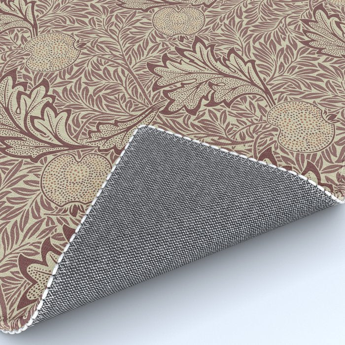 William Morris Vintage Apple Red Gold Rug Gallery Image 4