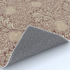 William Morris Vintage Apple Red Gold Rug Gallery Image 4