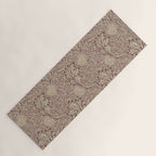 William Morris Vintage Apple Red Gold Yoga Mat Gallery Image 1