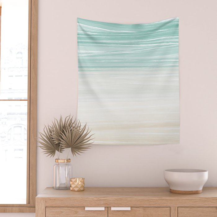 Waves Meet the Shore Wall Tapestry Gallery Image 2