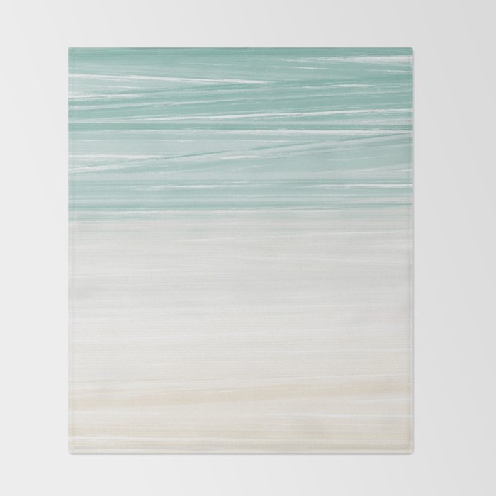 Waves Meet the Shore Throw Blanket Gallery Image 2