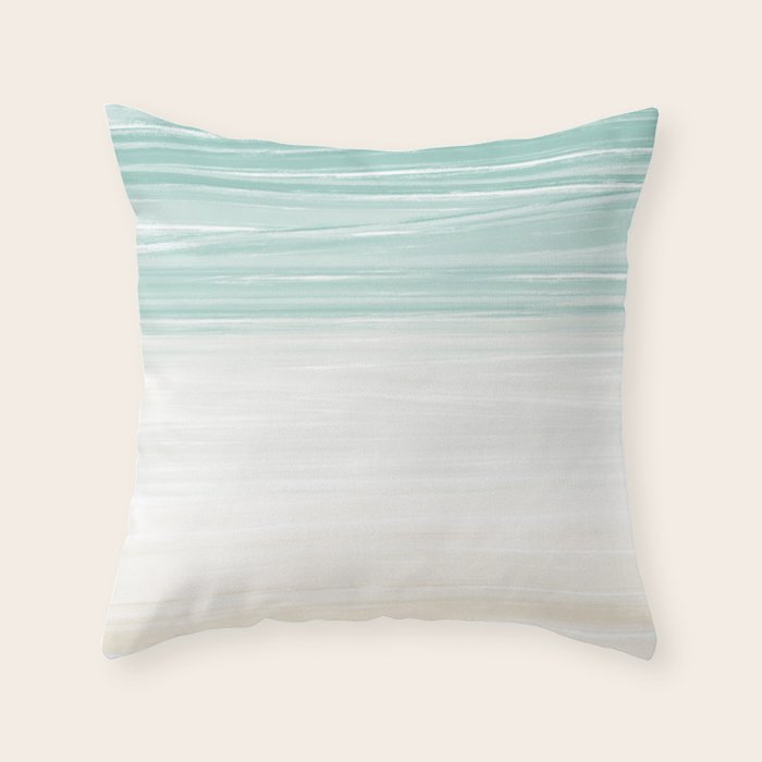 Waves Meet the Shore Throw Pillow Gallery Image 6