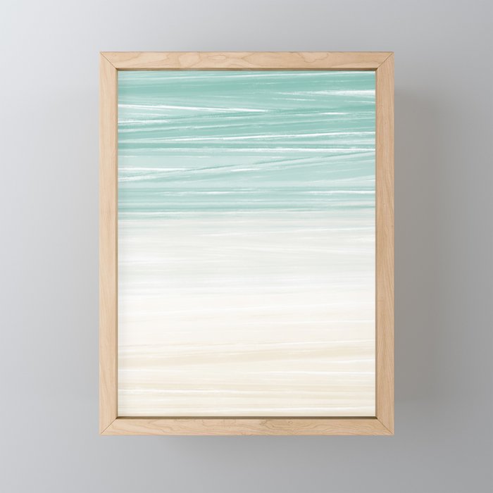 Waves Meet the Shore Mini Art Print Gallery Image 1