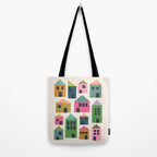 Happy Houses - Multi-colored Tote Bag Gallery Image 2