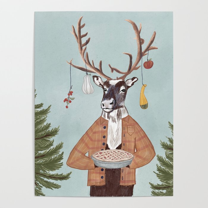 Thankful Reindeer Poster Gallery Image 4