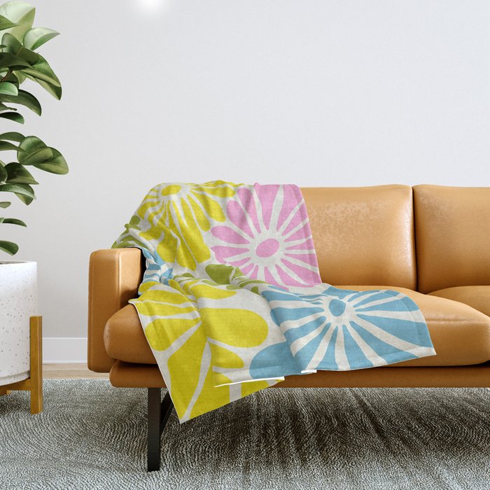 Petals & Pastels Throw Blanket Gallery Image 1