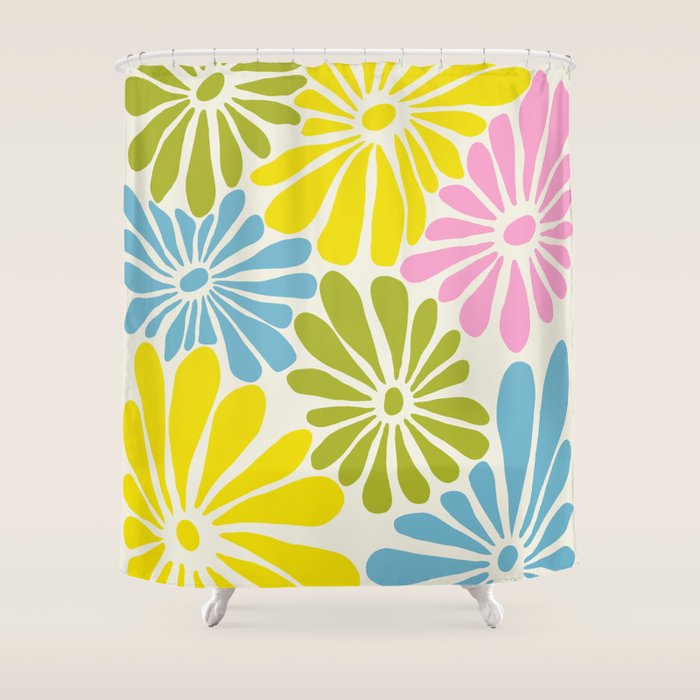Petals & Pastels Shower Curtain Gallery Image 1