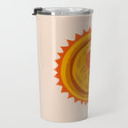 Moon Glow - Retro Ochre Travel Mug Gallery Image 3