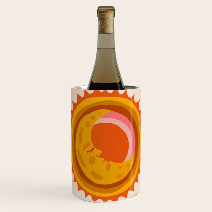 Moon Glow - Retro Ochre Wine Chiller Gallery Image 1