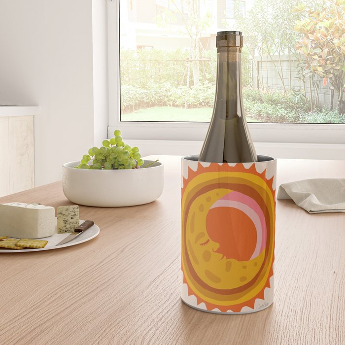Moon Glow - Retro Ochre Wine Chiller Gallery Image 4