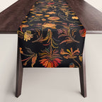 Exotic Midnight Floral Garden Table Runner Gallery Image 1